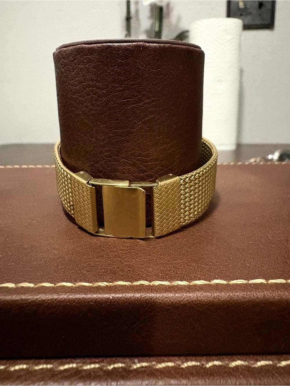 Bulova Gold Tone Women's Mesh Bracelet Watch - Picture 4 of 8